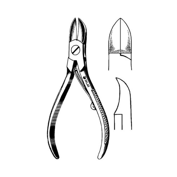 Nail Nipper Econo Straight Concave Jaw 4-1/2 Inch Length Pakistan Stainless Steel