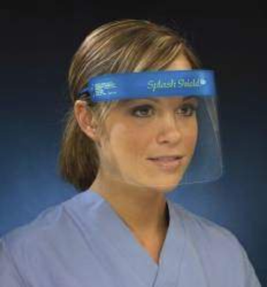 Face Shield Kit Splash Shield lite One Size Fits Most Half Length Anti-fog Disposable NonSterile