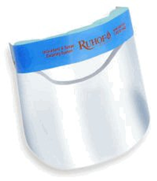 Face Shield Ruhof One Size Fits Most Full Length Anti-fog Disposable NonSterile