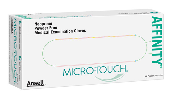 Micro-Touch Affinity Polychloroprene Exam Glove, Small, Green
