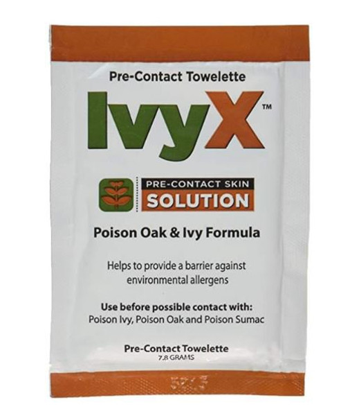 Itch Relief IvyX Pre-Contact Towelette 25 per Box Individual Packet