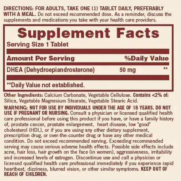 Dietary_Supplement_DHEA_SUPPLEMENT__TAB_50MG_(60/BT)_Nonprescription_Vitamins_and_Minerals_30768050313