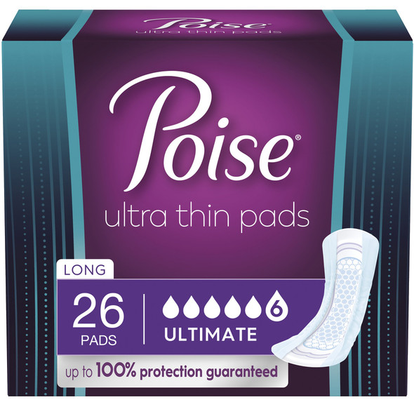 Bladder_Control_Pad_PAD__INCONT_POISE_ULTRA_THIN_ULTIMATE_(26/PK_2PK/CS)_Incontinence_Liners_and_Pads_54356