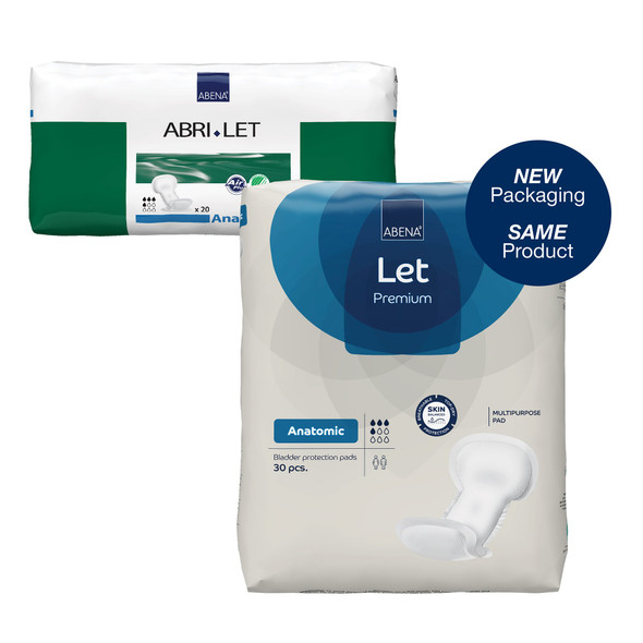 Abri-Let Anatomic Incontinence Liner, 8 x 17 Inch