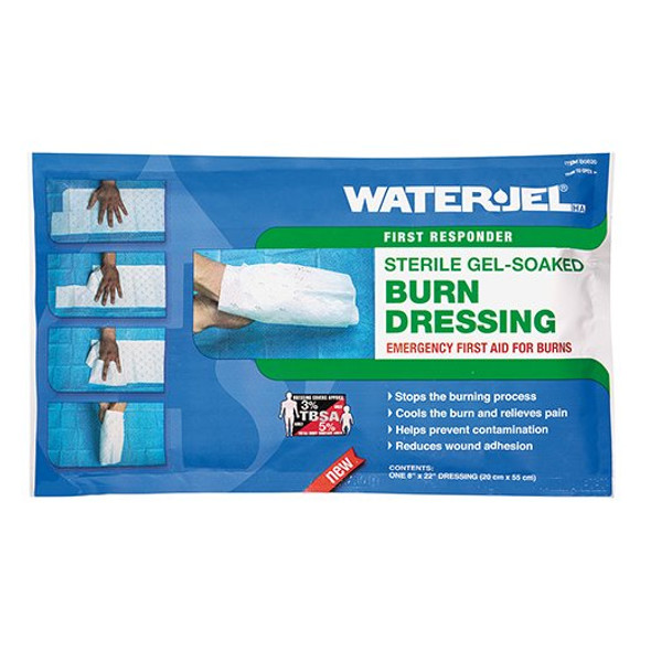 Hydrogel Burn Dressing Water-Jel First Responder Impregnated 8 X 20 Inch Hand Sterile