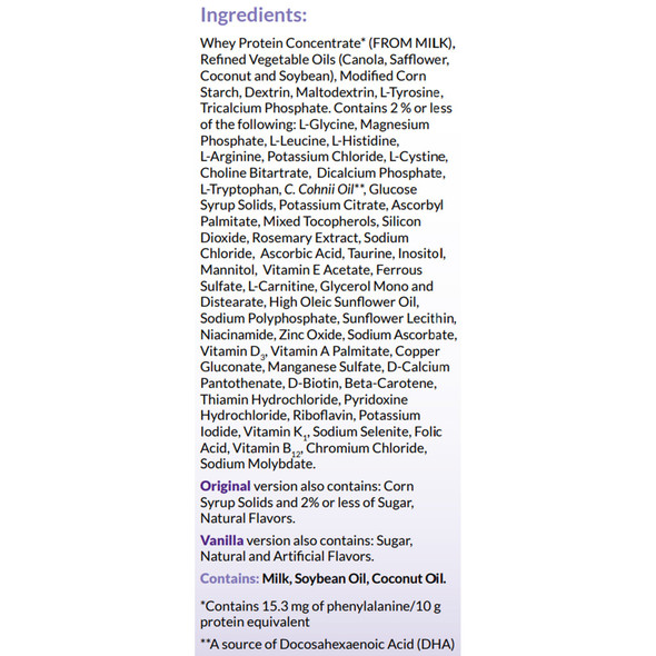 PKU_Oral_Supplement_PHENYLADE__GMP_PWDR_VAN_400GM_(4CANS/CS)_Metabolics_114098