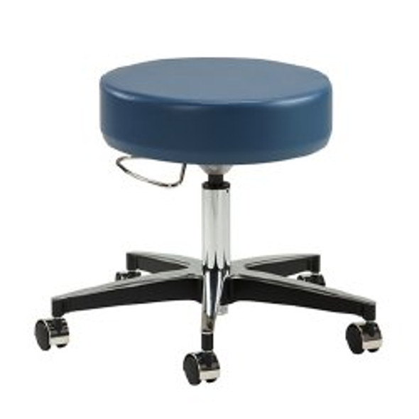 Exam Stool Premier Series Backless Pneumatic Height Adjustment 5 Casters Wedgewood