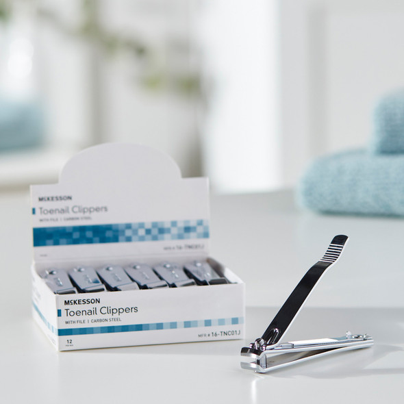 Toenail Clippers McKesson Thumb Squeeze Lever 12/BX