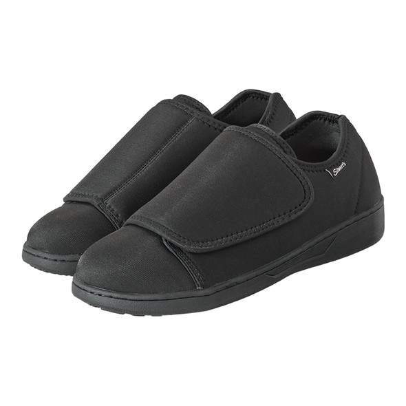 Silverts Ultra Comfort Flex Hook and Loop Closure Shoe, Size 10, Black