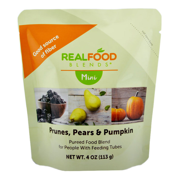 Tube Feeding Formula Real Food Blends Mini Mini Prunes / Pears / Pumpkin Flavor Liquid 4 oz. Pouch