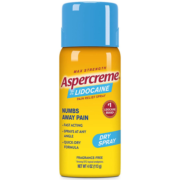 Aspercreme Max Lidocaine Topical Pain Relief, 4-ounce Spray