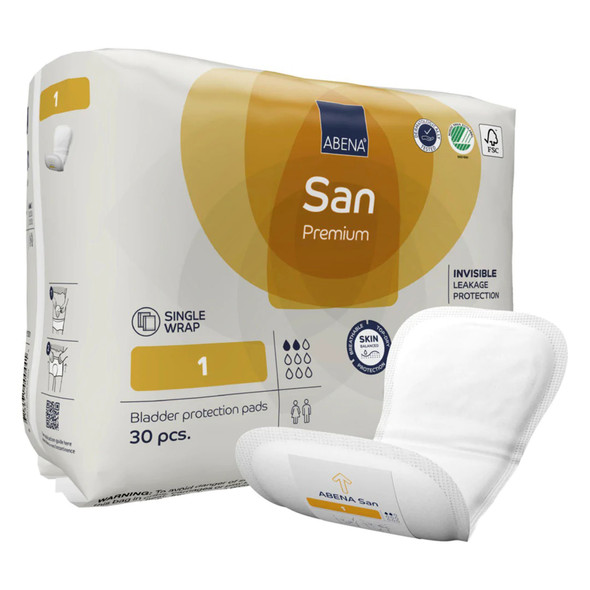 Abena San Premium Bladder Protection Pads, Size 1