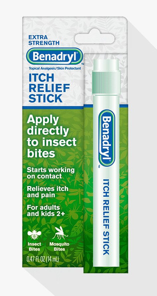 Itch Relief Benadryl 2% - 0.1% Strength Liquid 14 mL Stick