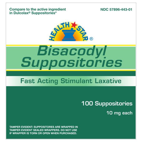 Health*Star Bisacodyl Laxative Suppository
