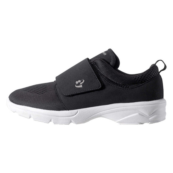 Silverts Hook and Loop Closure Walking Shoe, Size 10, Black