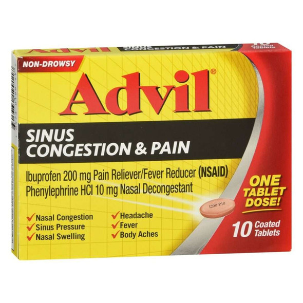 Advil Sinus Congestion & Pain Tablets