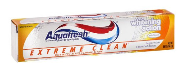 Toothpaste Acquafresh Extreme Clean Mint Blast Flavor 5.67 oz. Tube