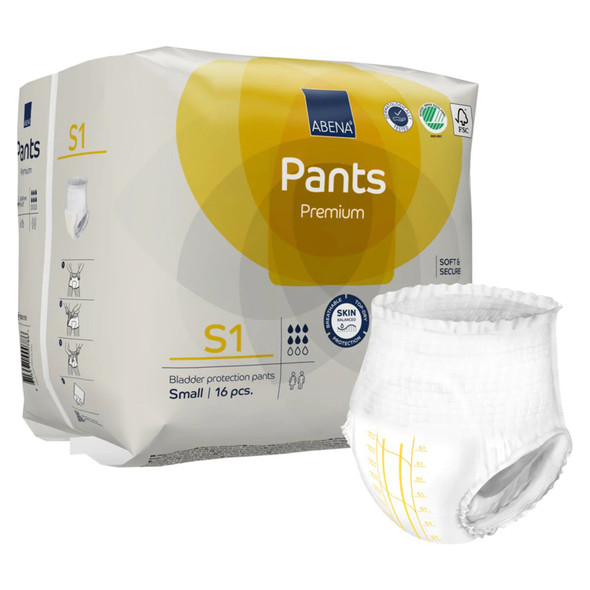 Abena Premium Pants S1 Incontinence Brief, Small