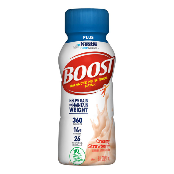 Boost Plus Strawberry Oral Supplement, 8 oz. Bottle