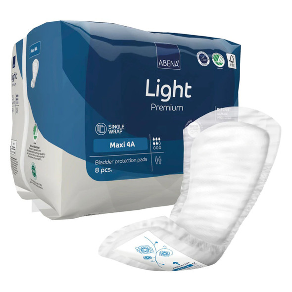 Abena Light Premium Bladder Protection Pads, Maxi 4A