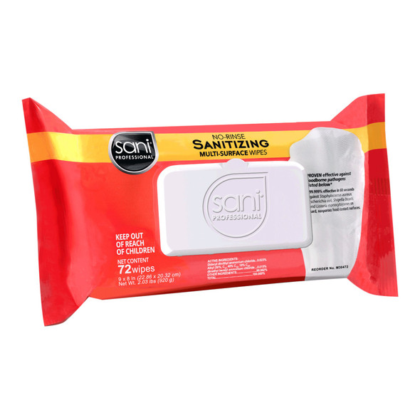 Sani Professional Surface Disinfectant Cleaner, Soft Pack