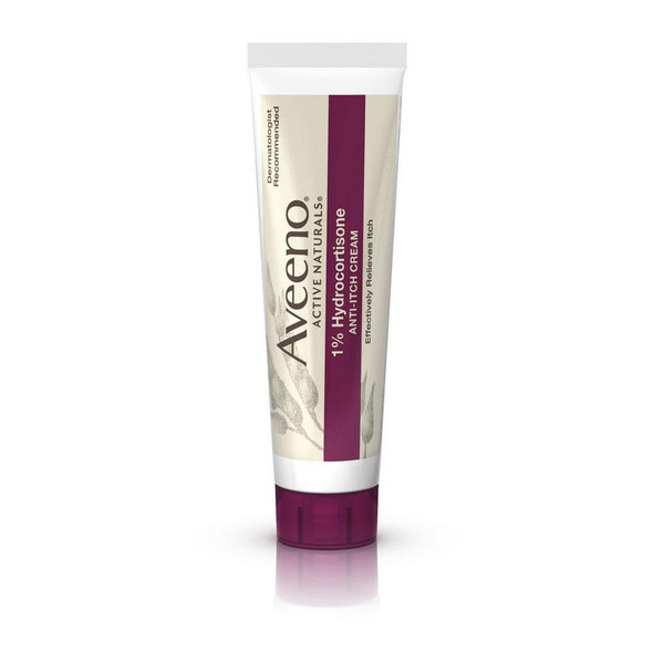 Itch Relief Aveeno Active Naturals 1% Strength Cream 1 oz. Tube