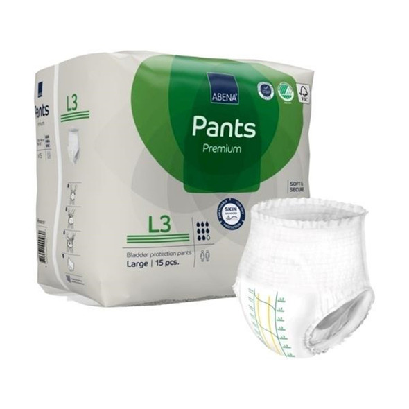 Abena Premium Pants L3 Incontinence Brief, Large