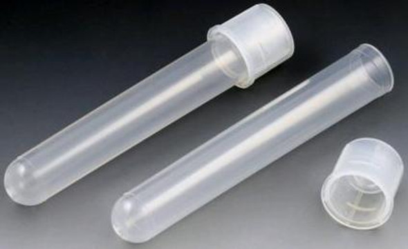 Test Tube Round Bottom Plain 12 X 75 mm 5 mL Without Color Coding Dual Position Snap Cap Polypropylene Tube