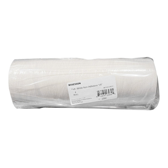 McKesson White Nonsterile Orthopedic Felt Roll, 12 Inch x 7 Yard