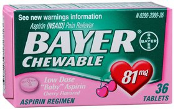 Bayer Low Dose Aspirin Pain Relief