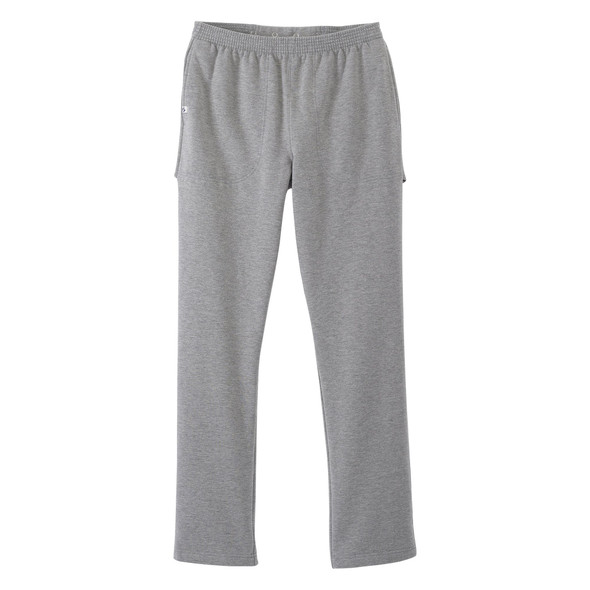 Silverts Women's Open Back Fleece Pant, Heather Gray, 3X-Large