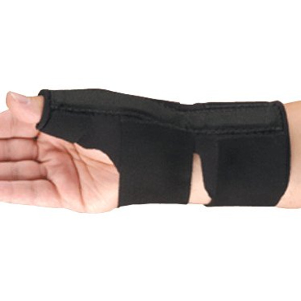 Thumb Orthosis One Size Fits Most Left Hand Black