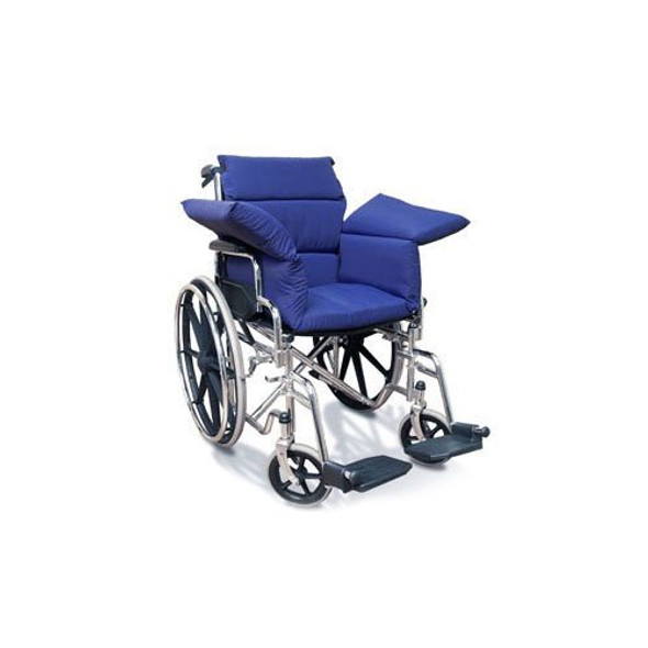 NYOrtho Wheelchair Overlay Cushion, 17 in. W x 54 in. D, Fiber, Navy, Non-inflatable