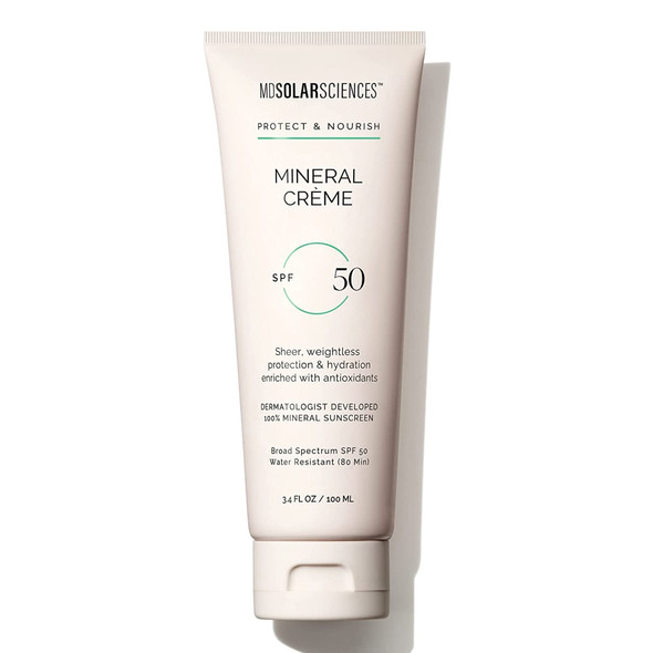 Sunscreen MDSolarsciences Mineral Crème SPF 50 Cream 3.4 oz. Tube