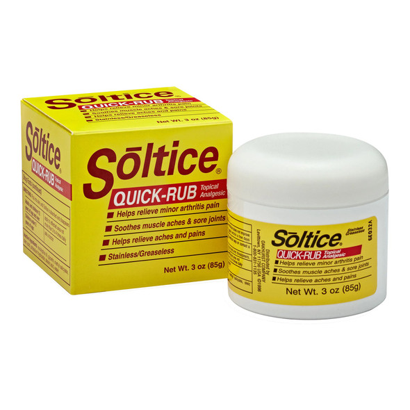 Topical Pain Relief Sostice Quick Rub 5.1% - 5.1% Strength Menthol / Camphor Cream 1.33 oz.