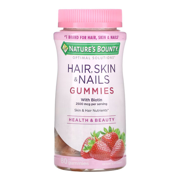 Skin / Hair Supplement Nature's Bounty Gummy 80 per Bottle
