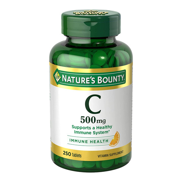 Vitamin C Supplement Nature's Bounty 500 mg Strength Tablet 250 per Bottle
