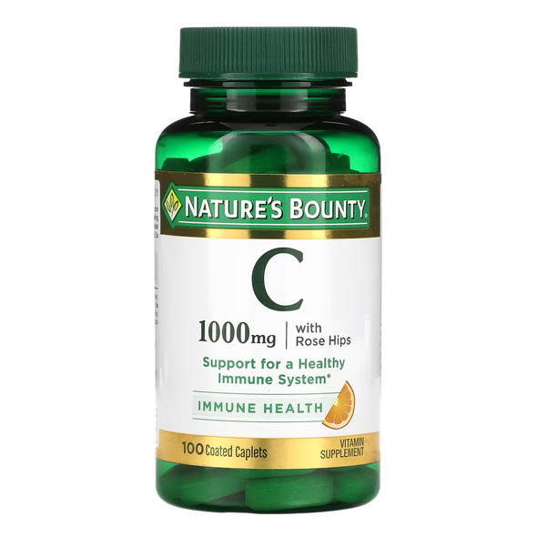 Vitamin C Supplement Nature's Bounty 1,000 mg Strength Capsule 100 per Bottle