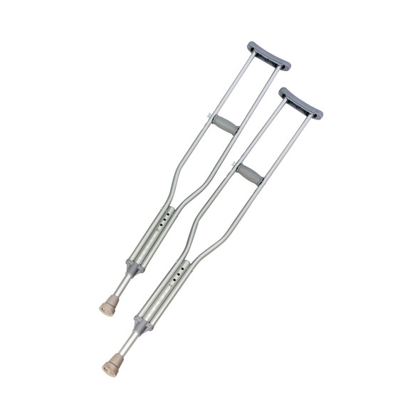 Underarm Crutches PremierPro Tall Adult 5 Foot 10 Inch to 6 Foot 6 Inch User Height Aluminum Frame 300 lbs. Weight Capacity 6/CS