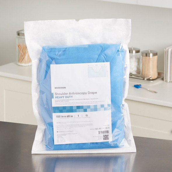 Orthopedic Drape McKesson Heavy-Duty Shoulder Arthroscopy Drape 100 W X 60 L Inch Sterile 12/CS Orthopedic Drape McKesson Heavy-Duty Shoulder Arthroscopy Drape 100 W X 60 L Inch Sterile 12/CS
