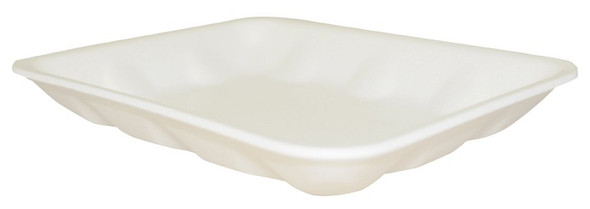 Food Tray Novipax 0.63 X 5-3/4 X 8-1/4 Inch White Foam 500/CS