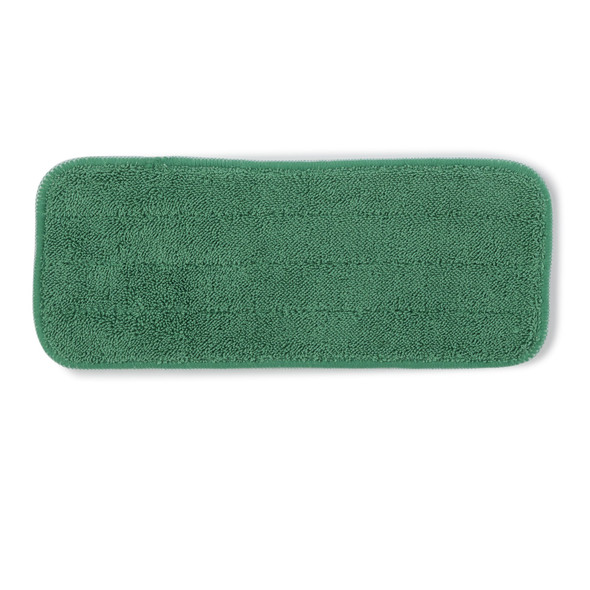 Wet Mop Pad Bound Edge Green Polyester / Polyamide Reusable 10/CS