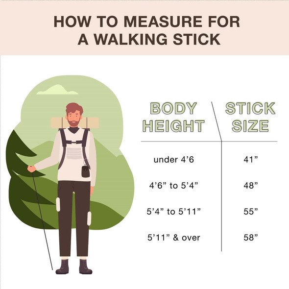 Walking Stick Brazos Twisted Traveler's Stick Wood 55 Inch Height Brown Oak 1/EA