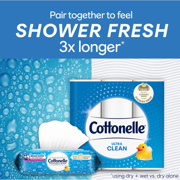 Flushable Personal Wipe Cottonelle FreshCare Soft Pack Scented 42 Count 42/PK Flushable Personal Wipe Cottonelle FreshCare Soft Pack Scented 42 Count 42/PK