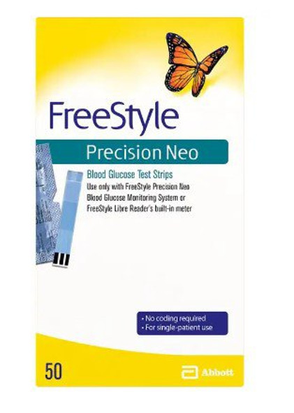 Blood Glucose Test Strips FreeStyle Percision Neo 50 Strips per Pack 1/EA