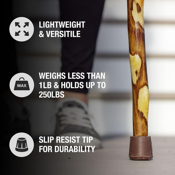 Walking Stick Brazos Free Form Wood 48 Inch Height Hawthorn 1/EA Walking Stick Brazos Free Form Wood 48 Inch Height Hawthorn 1/EA