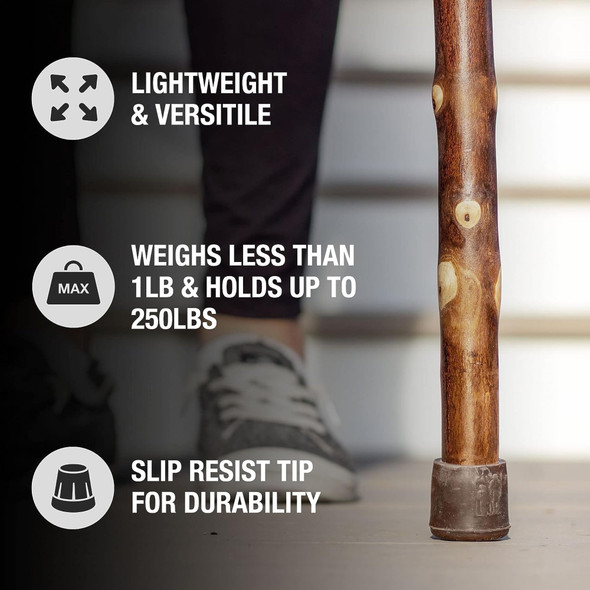 Walking Stick Brazos Free Form Wood 55 Inch Height Maple 1/EA Walking Stick Brazos Free Form Wood 55 Inch Height Maple 1/EA