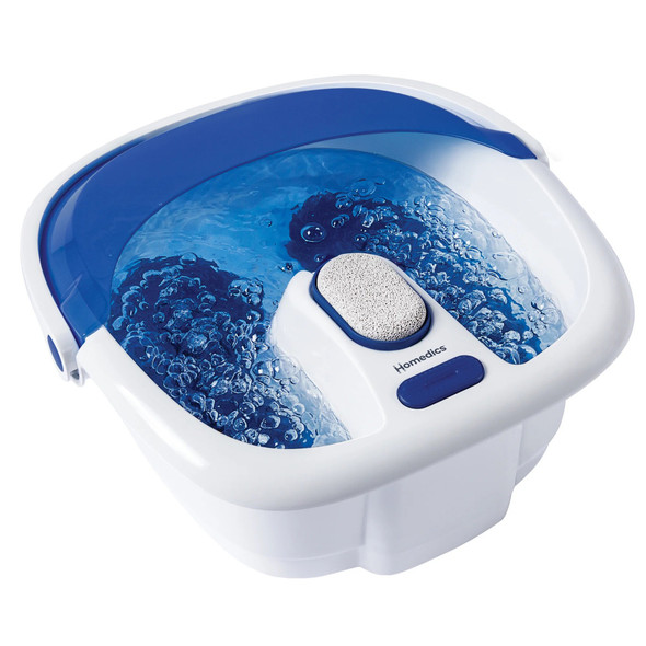 Foot Bath with Heat Boost HoMedics Bubble Bliss Elite Blue / White Plastic 1/EA