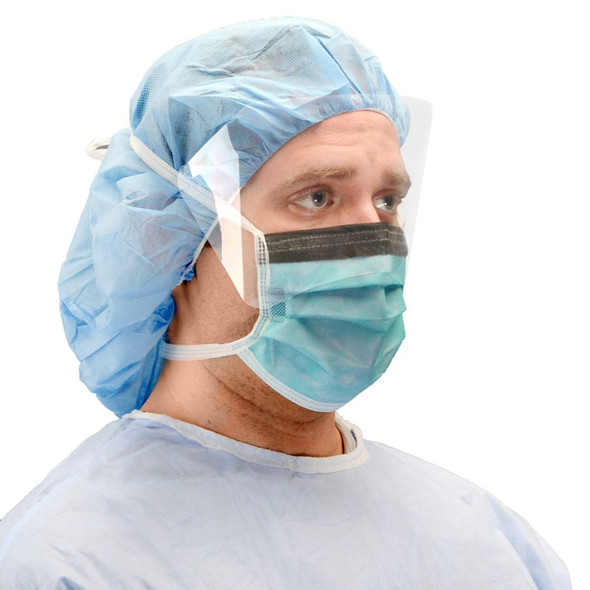 Surgical Mask Cardinal Health Anti-fog Foam ASTM Level 3 Tie Closure One Size Fits Most 300/CS