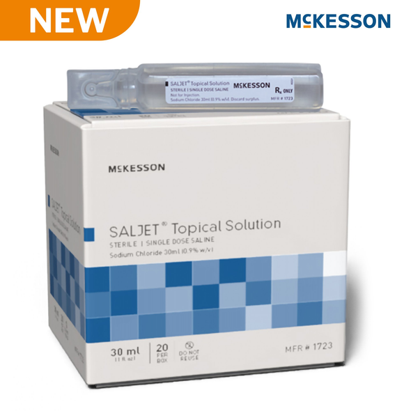 Irrigation Solution Saljet 0.9% Sodium Chloride, Preservative Free Not for Injection Unit Dose Vial 30 mL 20/BX Old#583034_BX